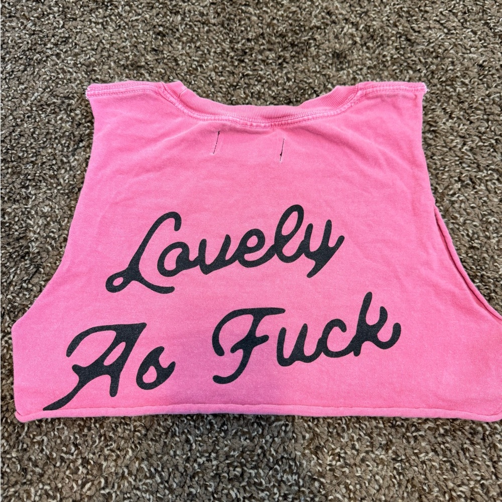 Pink Graphic Muscle Tee